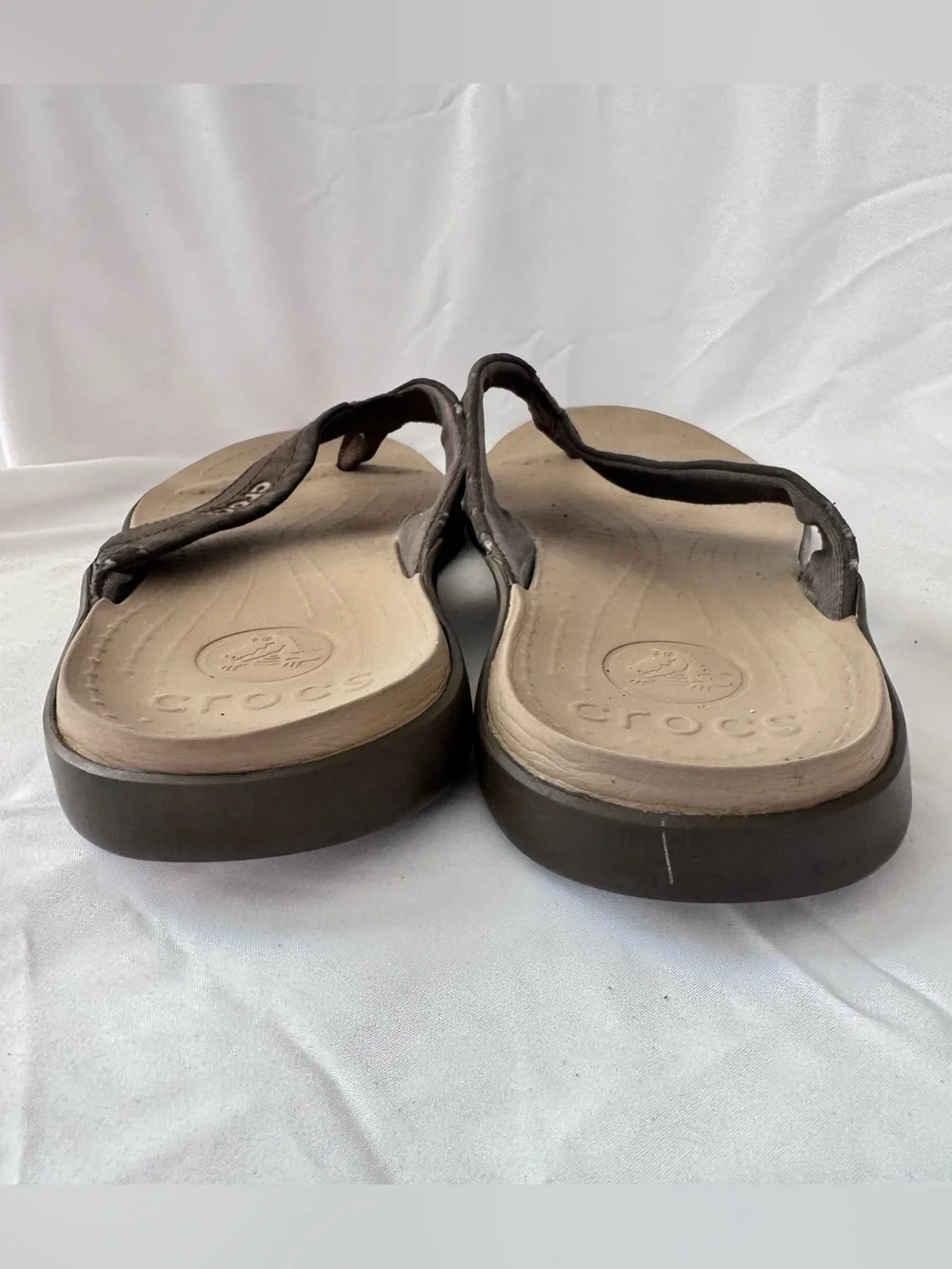 Crocs Mens Yukon Vista II LiteRide Flip-Flop Sandal Espresso Lightweight Sz 11